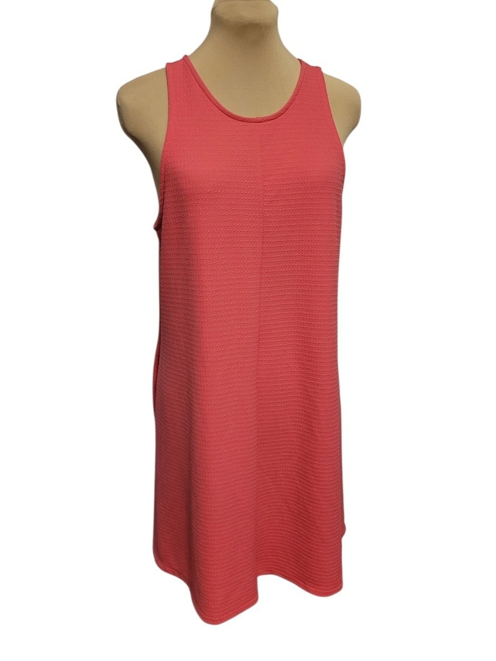 Candie's Coral Sleeveless Knit Mini Dress